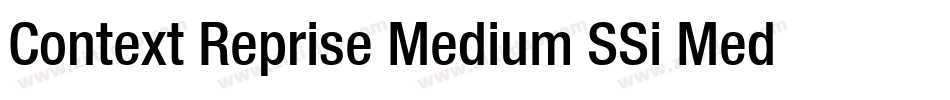 Context Reprise Medium SSi Medium字体转换